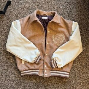 men’s urban outfitters varsity bomber jacket